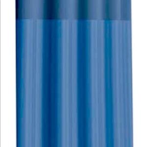 Hookless Blue Shower Curtain 71x74 with PEVA Liner